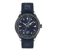 Plein Sport - Orologio analogico al quarzo Lineman da uomo, Argento/Blu - Ps5ba0524, cinghia