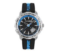 Plein Sport Orologio analogico 'Rampage' acqua / nero / argento, Taglia One Size