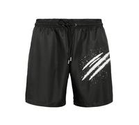 Plein Sport Pantaloncini da bagno nero / bianco Uomo - Premium - Biancheria e abbigliamento da mare - Moda mare - Pantaloncini da mare Plein Sport XXL