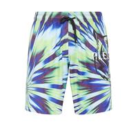 Plein Sport Pantaloncini da bagno 'Tiger' blu / blu chiaro / verde chiaro Uomo Plein Sport M