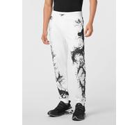 Plein Sport Pantaloni jogging in jersey con stampa astratta e logo XXL Bianco