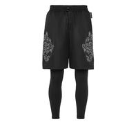 Plein Sport Pantaloni sportivi 'Tiger' grigio scuro / nero / bianco Uomo Plein Sport XS grigio scuro / nero / bianco
