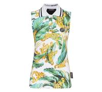 Plein Sport - Polo Shirt senza Maniche con Stampa Graffiata - - Sport - Donna - Multicolore - M