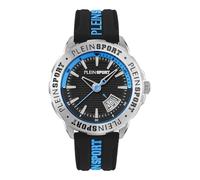 Plein Sport Orologio analogico 'Rampage' acqua / nero / argento, Taglia One Size