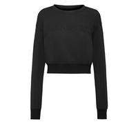 Plein Sport, ,Sweatshirts & Hoodies ,Donna ,Nero ,L Cropped Sweatshirt LS