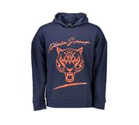 Plein Sport, ,Sweatshirts & Hoodies ,Uomo ,Blu ,2XL Felpa Blu in Cotone con Cappuccio e Logo