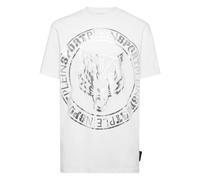 Plein Sport - T-Shirt Girocollo Tiger - - Sport - Uomo - Bianco - S