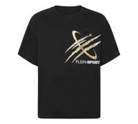 Plein Sport - T-Shirt Round Neck SS Scratch - - Sport - Uomo - Nero - M