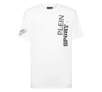 Plein Sport - T-shirt Round Neck SS Wave - - Sport - Uomo - Bianco - M