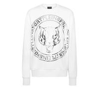 Plein Sport, ,Sweatshirts & Hoodies ,Uomo ,Bianco ,L Tiger Sweatshirt