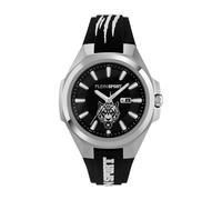 Plein Sport Orologio analogico Tigermaster PS7BA0124 al quarzo da uomo argento/nero/bianco
