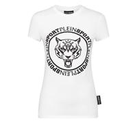 Plein Sport, ,Tops ,Donna ,Bianco ,S T-Shirt Slim Fit