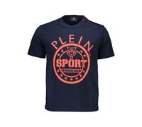 Plein Sport, ,Tops ,Uomo ,Blu ,M T-shirt a Maniche Corte in Cotone