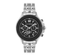 Plein Sport Warrior Tech Orologio da uomo cronografo analogico al quarzo, Argento/Nero/Acciaio - Ps6ba0624