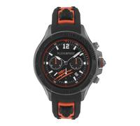 Plein Sport Warrior Tech Orologio da uomo cronografo analogico al quarzo, Ip Gun/Sw-orange - Ps6ba0324, cinghia