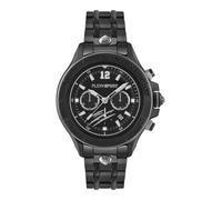 Plein Sport Warrior Tech Orologio da uomo cronografo analogico al quarzo, IP Nero/Nero/Acciaio - Ps6ba0724, Bracciale
