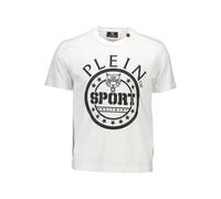 Plein Sport White Cotton Men T-shirt - S