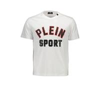 Plein Sport White Cotton Men T-Shirt - XXL