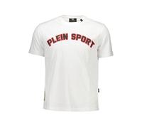 Plein Sport White Cotton Men T-Shirt - XXL