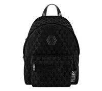 Plein Sport - Zaino in Pelle Monogram Strass - - Sport - Uomo - Nero - ONE SIZE