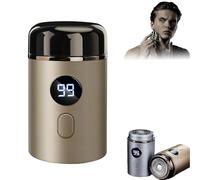 Plentiful Shaver, Plentiful Precision Trimmer,2025 New Portable Electric Shaver Usb Mini Shavers, with Led Power Display, for Beard, Body, and Face Hair Removal (Gold)