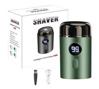 Plentiful Shaver, Plentiful Precision Trimmer Mini, Mini Portable Electric Shaver, Improve Men's Charm and Confidence (Green)