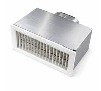 Plenum Bocchetta Isolato per Condizionatori e Griglia Pvc di Mandata 300x150 mm