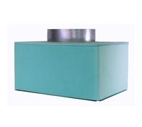 Plenum in Lamiera Zincata d'Acciaio Coibentata Made in Italy per Bocchette Aria e Griglie Lineari - Massima Efficienza Termica e Resistenza Duratura - Flusso d'Aria Uniforme (30x15cm)