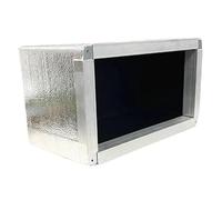 Plenum per bocchetta isolato in poliuretano espanso rivestito in alluminio per climatizzatore canalizzato per griglia di mandata 300x150 mm ideale per Vmc e canalizzazione