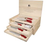 PLENUM ROSSO IL TRINCIANTE COMPLETO 14 PZ COLTELLERIE BERTI