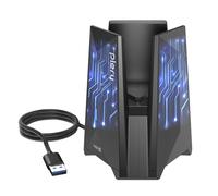 PLERY BE6500 - Adattatore USB WiFi 7 per gaming streaming 4K, dongle wireless Tri-Band 6500 Mbps per PC desktop con tipo C a USB 3.0, senza driver per casa, ufficio e intrattenimento, supporta Windows
