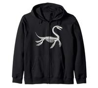 Plesiosauro Scheletro Fossile Paleontologo Amanti della Scienza Felpa con Cappuccio