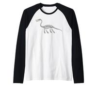 Plesiosauro Scheletro Fossile Paleontologo Amanti della Scienza Maglia con Maniche Raglan