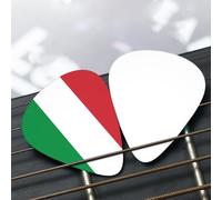 Plettri a 3 spessori, 12 pezzi, bandiera italiana, per chitarra acustica, basso, chitarra elettrica, ukulele, inclusi 0,46 mm, 0,71 mm, 0,96 mm