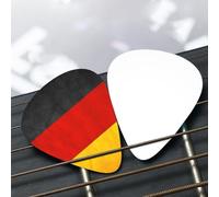 Plettri a 3 spessori, 12 pezzi, con bandiera tedesca, per chitarra acustica, basso, chitarra elettrica, ukulele, inclusi 0,46 mm, 0,71 mm, 0,96 mm