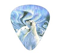 Plettri Bears Northern Lights - Accessori per chitarra - Plettri per chitarra acustica, chitarra elettrica, basso per uomini donne chitarristi professionisti, musicisti e principianti.