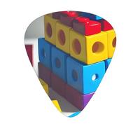 Plettri colorati per chitarra, 12 pezzi, adatti per basso e chitarra elettrica, ideali per principianti