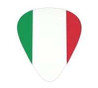 Plettri colorati per chitarra, con bandiera italiana, confezione da 12, per chitarra acustica, chitarra elettrica, ukulele