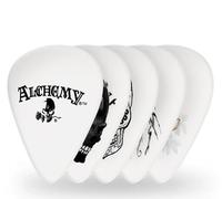D'Addario Alchemy Plettri per chitarra in celluloide - Natural Feel Warm Tone - Collezione Crypt, misura media, 0,70 mm, confezione da 10