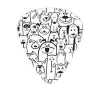 Plettri divertenti per chitarra a forma di cane e pecora, 12 pezzi, accessori per ukulele, basso