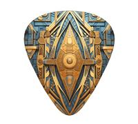 plettri geometrici per chitarra da affresco in tre diversi spessori, adatti per chitarra elettrica e musicisti di banda