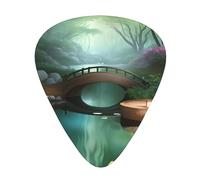 Plettri Little Bridge in the East, 12 pezzi per confezione, 3 diversi spessori, adatti per chitarra, basso, ukulele e altri strumenti.