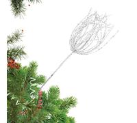 Plettri per albero di Natale, finti fuochi d'artificio, steli decorativi glitterati, steli finti | Decorazioni natalizie finte, per riempire l'albero di Natale, ghirlande e caminetti