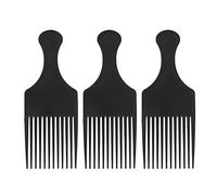 Plettri per Capelli Ricci, Strumento Portatile per Styling Afro Set Pettine Professionale per Capelli con Impugnatura Ergonomica 3 Pezzi per Salone e Uso Domestico
