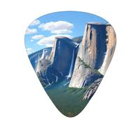 Plettri per chitarra, 12 pezzi, comodi da tenere in mano, con bordi lisci, tre spessori da abbinare al modello Yosemite National Park