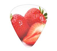 Plettri per chitarra 12 pezzi Fresh Strawberry Print plettri per chitarra per basso chitarra acustica elettrica Ukulele