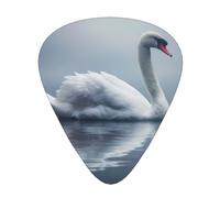 Plettri per chitarra, 12 pezzi, motivo: WZYWHJ Swan on the water Stampa confortevole al tatto tono chiaro spessore moderato adatto per chitarra e chitarra elettrica