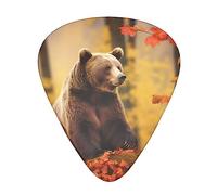 Plettri per chitarra 12 pezzi orso marrone in autunno stampa plettri per chitarra per basso chitarra acustica elettrica Ukulele