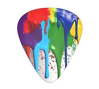 Plettri per chitarra 12 pezzi vernice Splatter sfondo stampa plettri per chitarra per basso chitarra acustica elettrica Ukulele