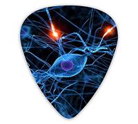 Plettri per chitarra 3D neuroni neuroni neurologici plettri per ukulele 12 pezzi inclusi 0,46 mm 0,71 mm 0,96 mm